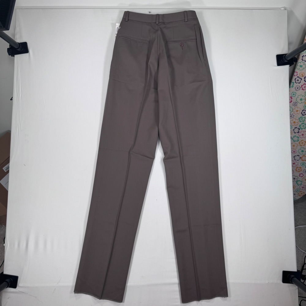 Vtg Ralph Lauren NWT Wool Pleated Trousers Women's 8 Tall Minimalist Office Read - Picture 11 of 15